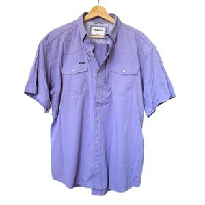 Poncho Purple Original Pearl Snap Short Sleeve Shirt Men’s Large